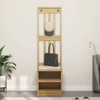 Albero da Ingresso SANDNES 45x40x159,5 cm in Legno di Pino