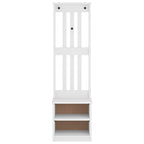 Albero da Ingresso SANDNES Bianco 45x40x159,5 cm Legno di Pino