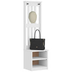 Albero da Ingresso SANDNES Bianco 45x40x159,5 cm Legno di Pino