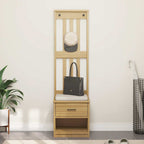 Albero da Ingresso SANDNES 45x40x159,5 cm in Legno di Pino