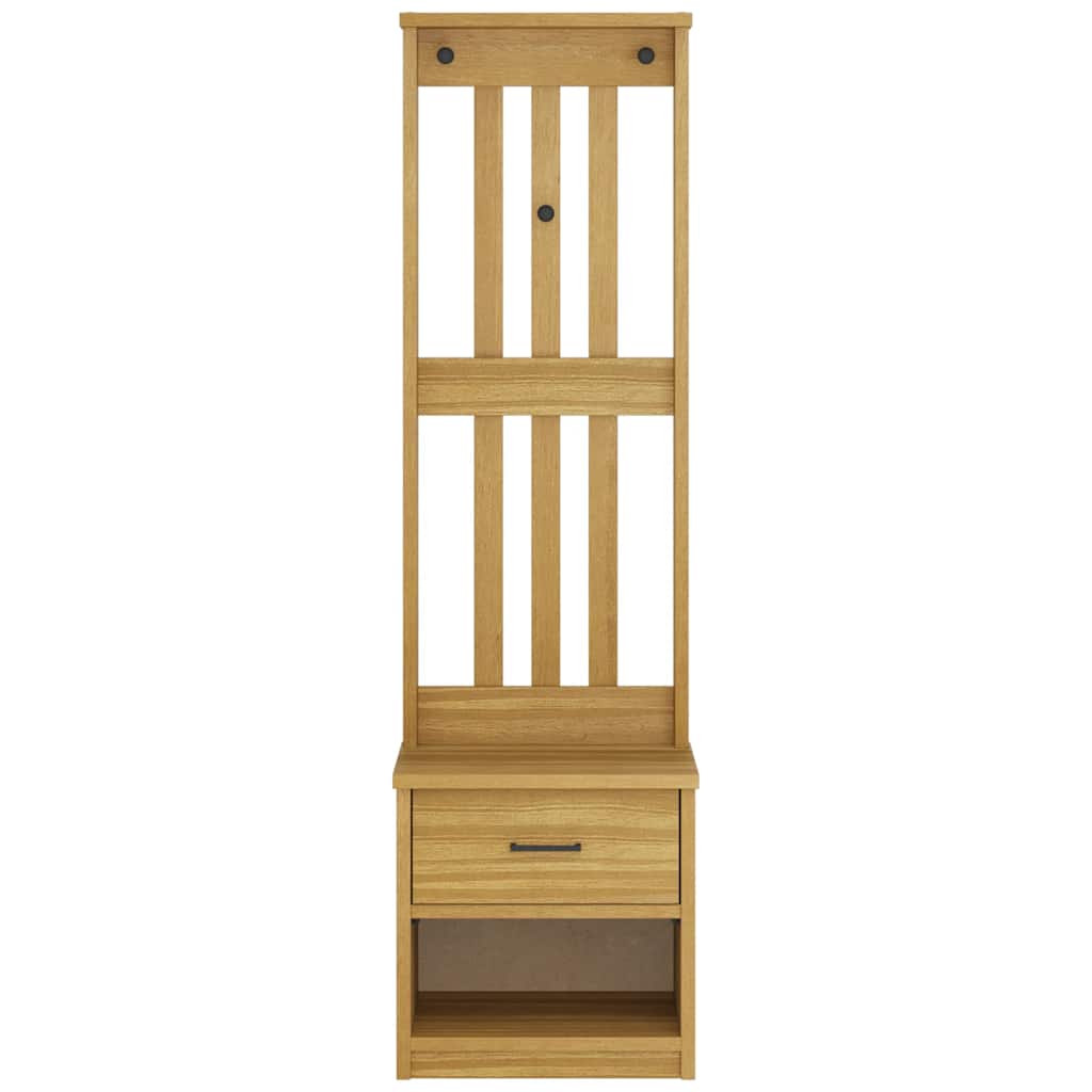 Albero da Ingresso SANDNES 45x40x159,5 cm in Legno di Pino
