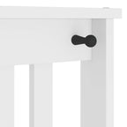 Albero da Ingresso SANDNES Bianco 45x40x159,5 cm Legno di Pino