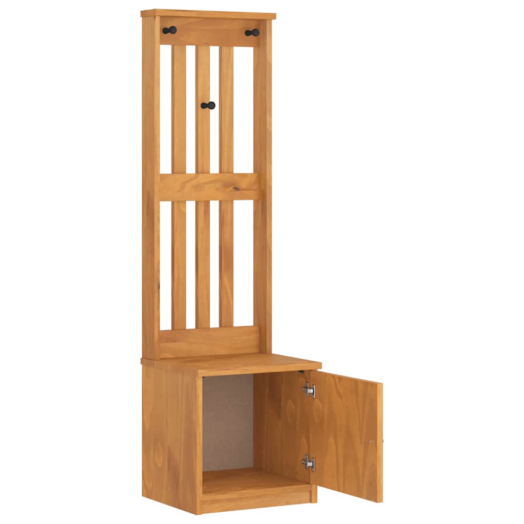 Albero da Ingresso SANDNES 45x40x159,5 cm in Legno di Pino