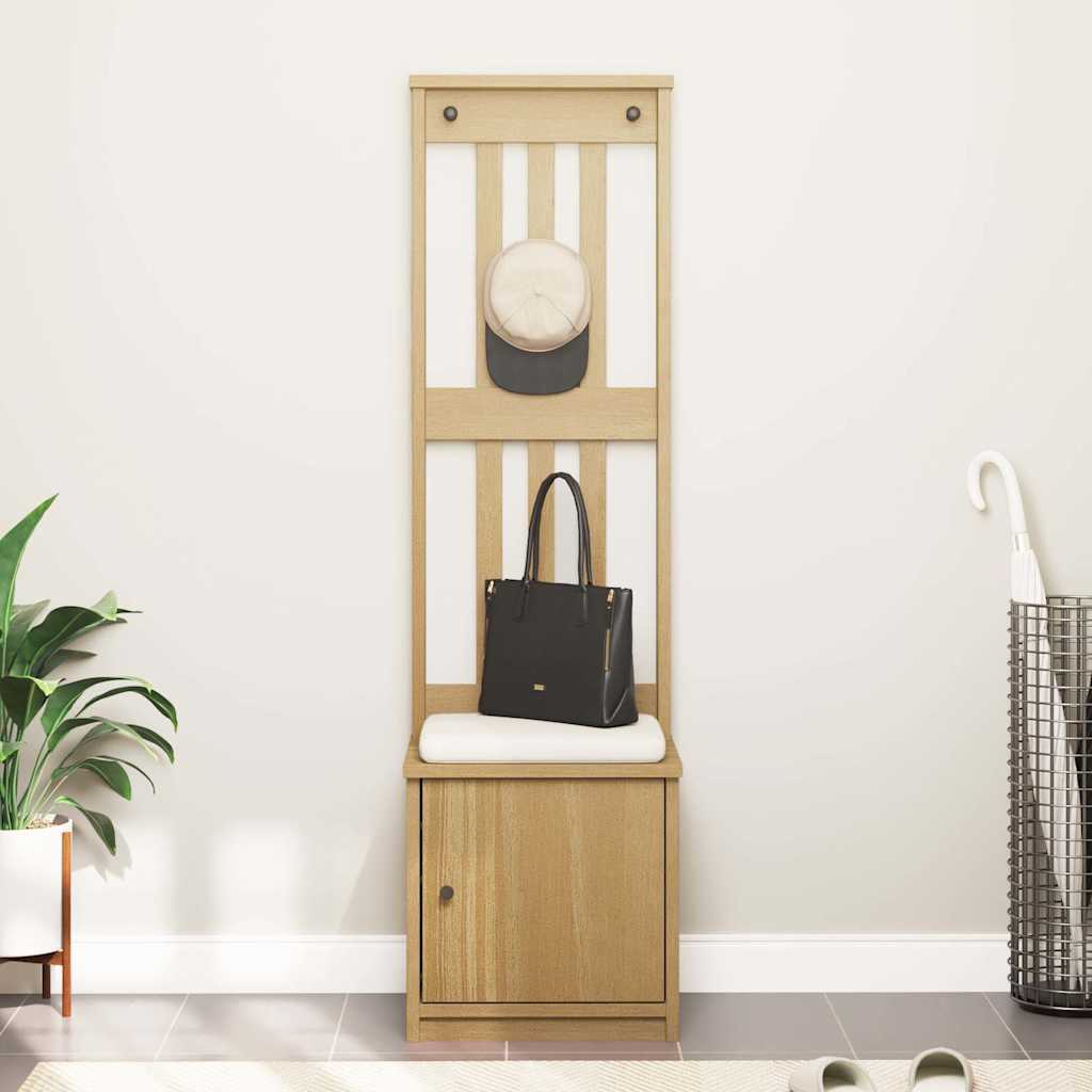 Albero da Ingresso SANDNES 45x40x159,5 cm in Legno di Pino