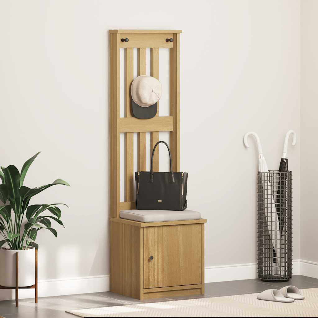 Albero da Ingresso SANDNES 45x40x159,5 cm in Legno di Pino