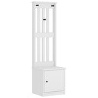 Albero da Ingresso SANDNES Bianco 45x40x159,5 cm Legno di Pino