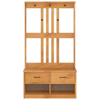 Albero da Ingresso SANDNES 87x40x159,5 cm in Legno di Pino