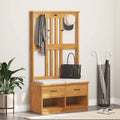 Albero da Ingresso SANDNES 87x40x159,5 cm in Legno di Pino