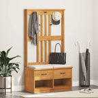 Albero da Ingresso SANDNES 87x40x159,5 cm in Legno di Pino