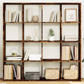 Libreria Rovere Fumo 137,5x29x137,5 cm in Legno Multistrato