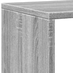 Libreria Grigio Sonoma 137,5x29x137,5 cm in Legno Multistrato