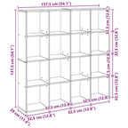 Libreria Rovere Artigianale 102x29x143 cm in Legno Multistrato