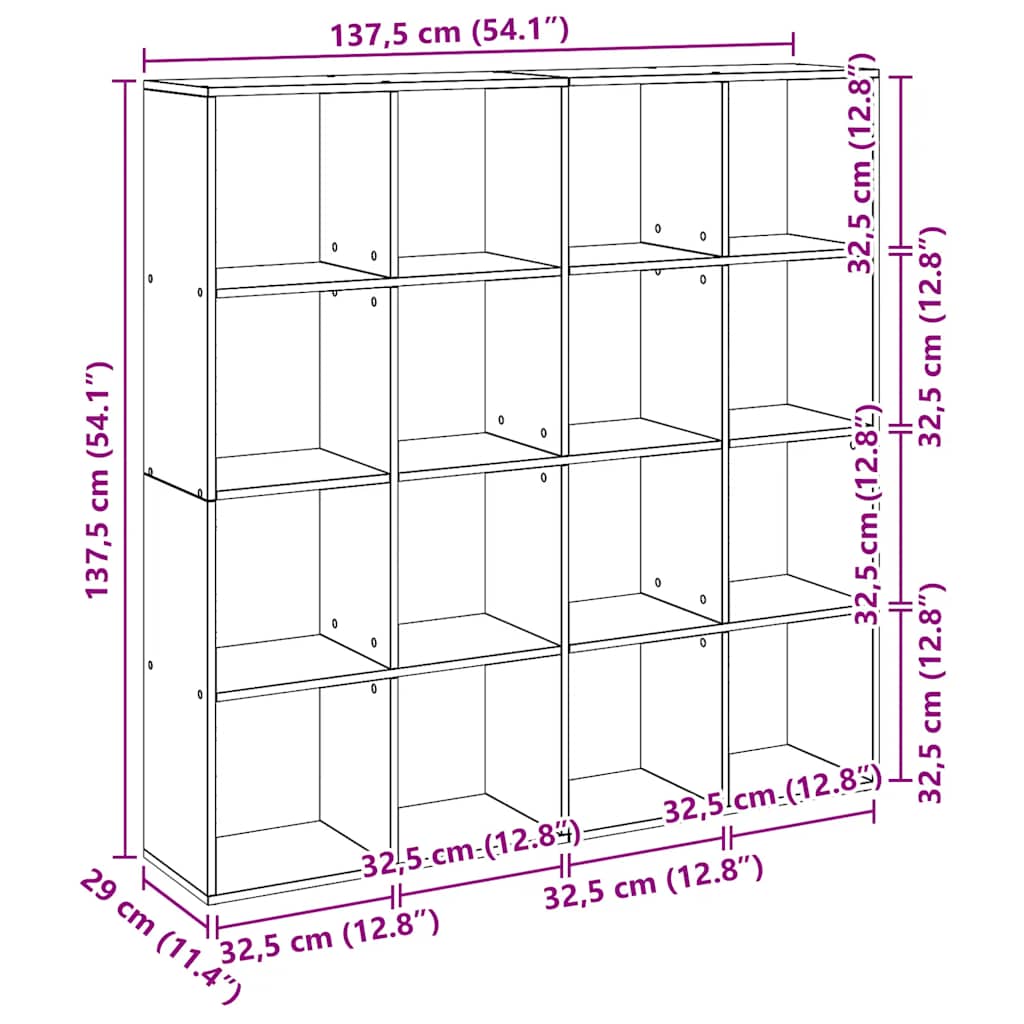 Libreria Rovere Artigianale 102x29x143 cm in Legno Multistrato