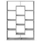 Libreria Grigio Cemento 102x29x143 cm in Legno Multistrato