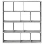 Libreria Grigio Sonoma 132x29x141,5 cm in Legno Multistrato