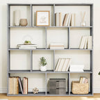 Libreria Grigio Sonoma 132x29x141,5 cm in Legno Multistrato