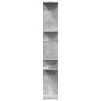 Libreria Grigio Cemento 92x29x188 cm in Legno Multistrato