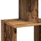 Libreria Legno Antico 92x29x188 cm in Legno Multistrato
