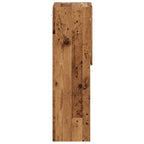 Mobili Porta TV con Luci LED 2 pz Legno Antico 30,5x30x102 cm