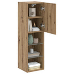 Mobile TV con Luci LED Rovere Artigianale 30,5x30x102 cm