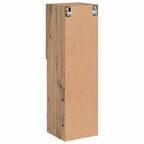 Mobile TV con Luci LED Rovere Artigianale 30,5x30x102 cm