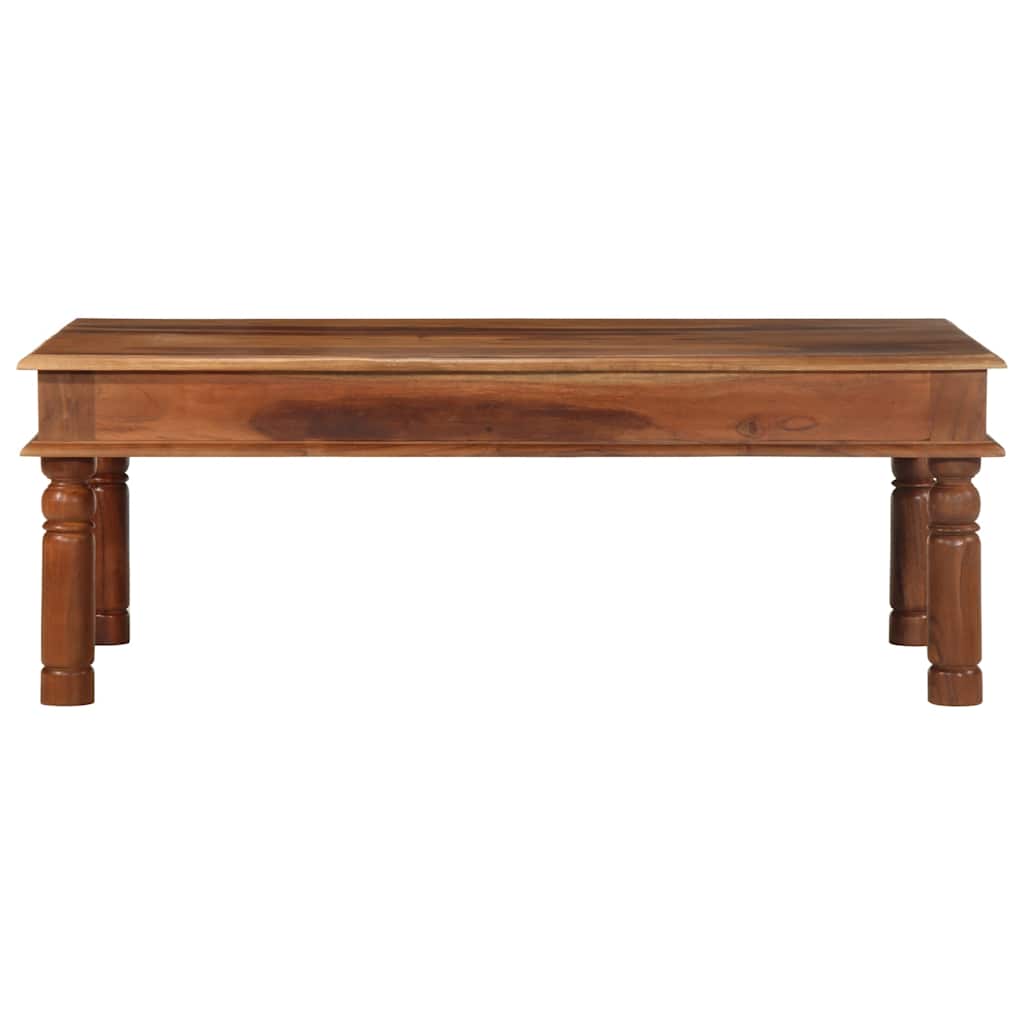 Tavolino da Salotto 110x60x40 cm in Legno Massello di Acacia