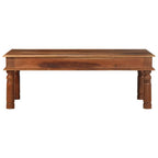 Tavolino da Salotto 110x60x40 cm in Legno Massello di Acacia