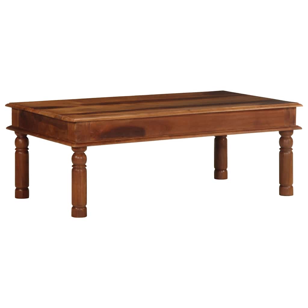 Tavolino da Salotto 110x60x40 cm in Legno Massello di Acacia