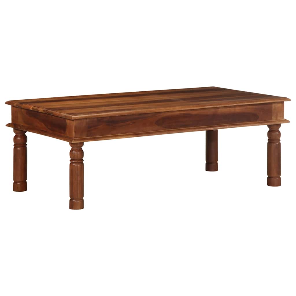 Tavolino da Salotto 110x60x40 cm in Legno Massello di Acacia