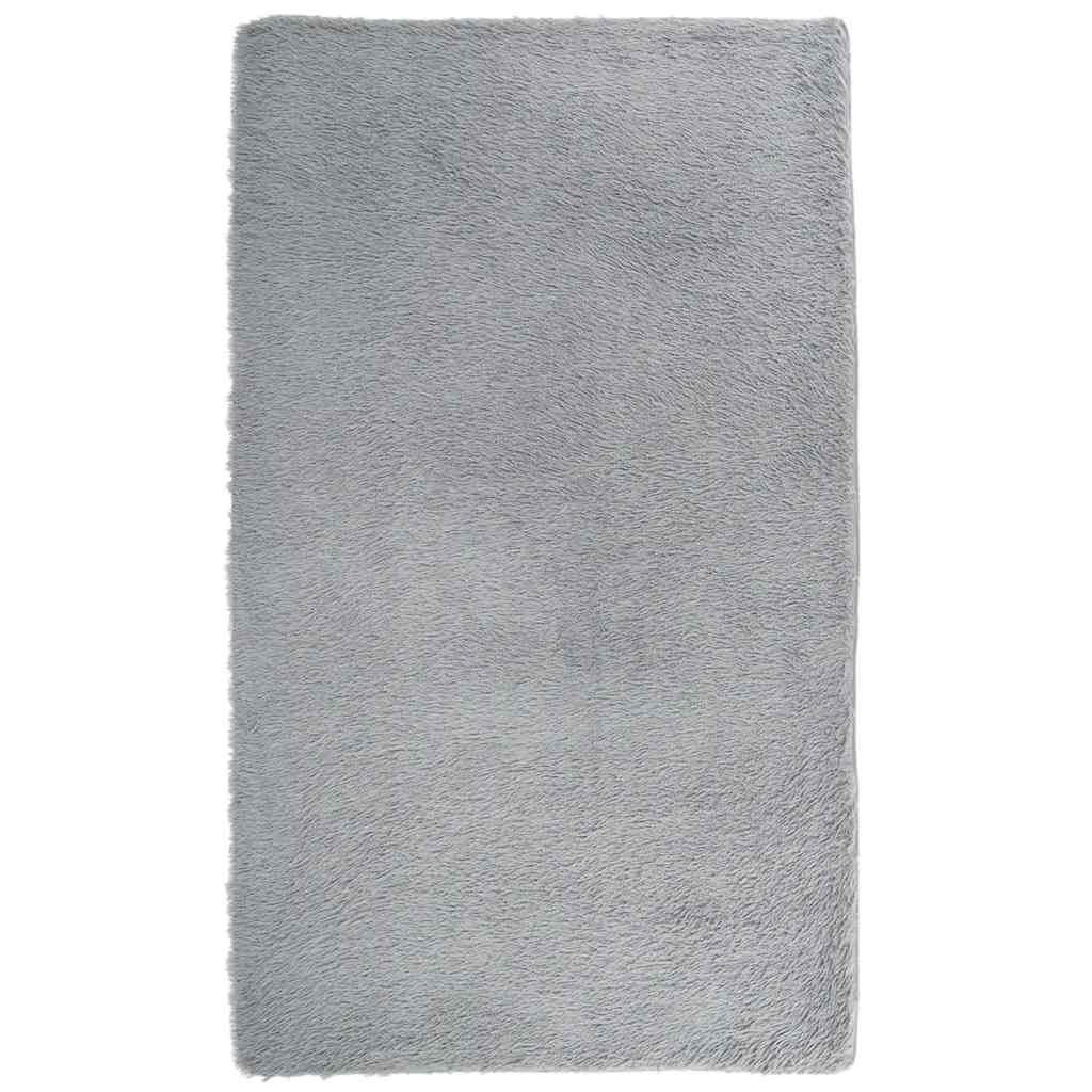 Tappeto Shaggy a Pelo Lungo NAVARRA Grigio Chiaro 60x100 cm