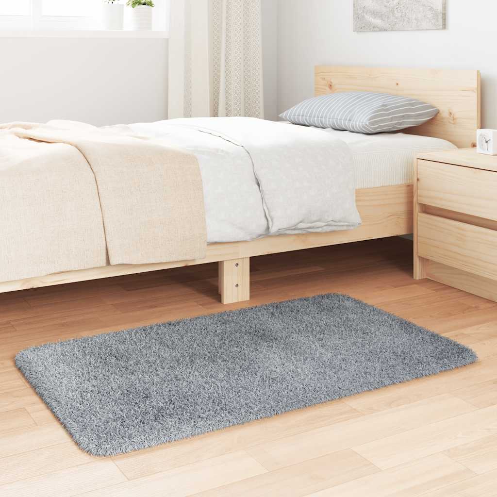 Tappeto Shaggy a Pelo Lungo NAVARRA Grigio Chiaro 60x100 cm