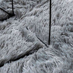 Tappeto Shaggy a Pelo Lungo NAVARRA Grigio Chiaro 60x100 cm
