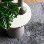 Tappeto Shaggy a Pelo Lungo NAVARRA Grigio Chiaro 60x100 cm