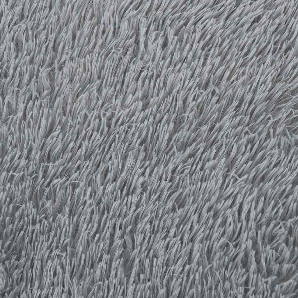 Tappeto Shaggy a Pelo Lungo NAVARRA Grigio Chiaro 60x100 cm