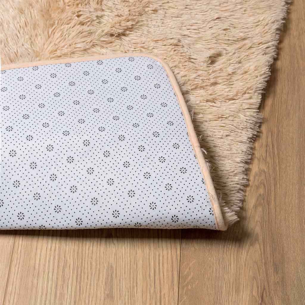 Tappeto Shaggy a Pelo Lungo NAVARRA Beige 80x150 cm poliestere