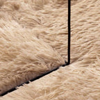 Tappeto Shaggy a Pelo Lungo NAVARRA Beige 80x150 cm poliestere