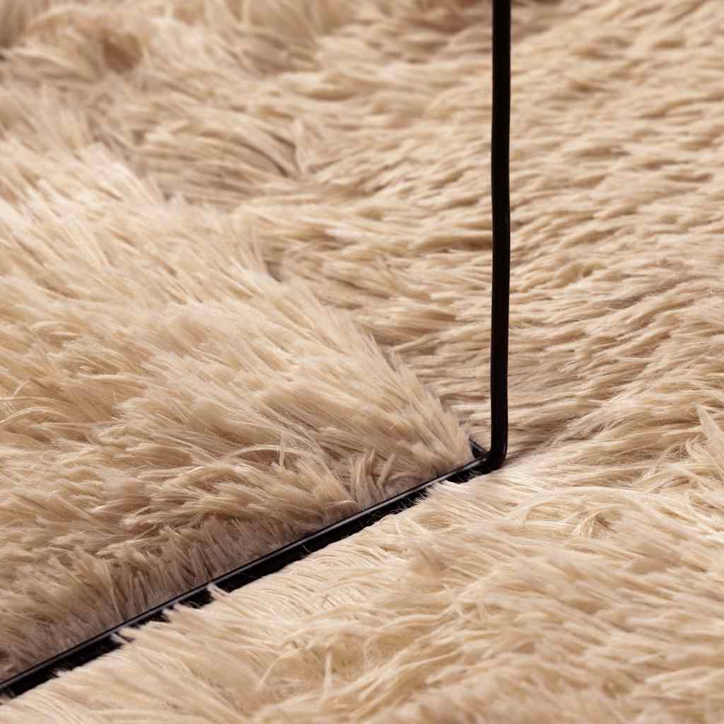 Tappeto Shaggy a Pelo Lungo NAVARRA Beige 80x150 cm poliestere