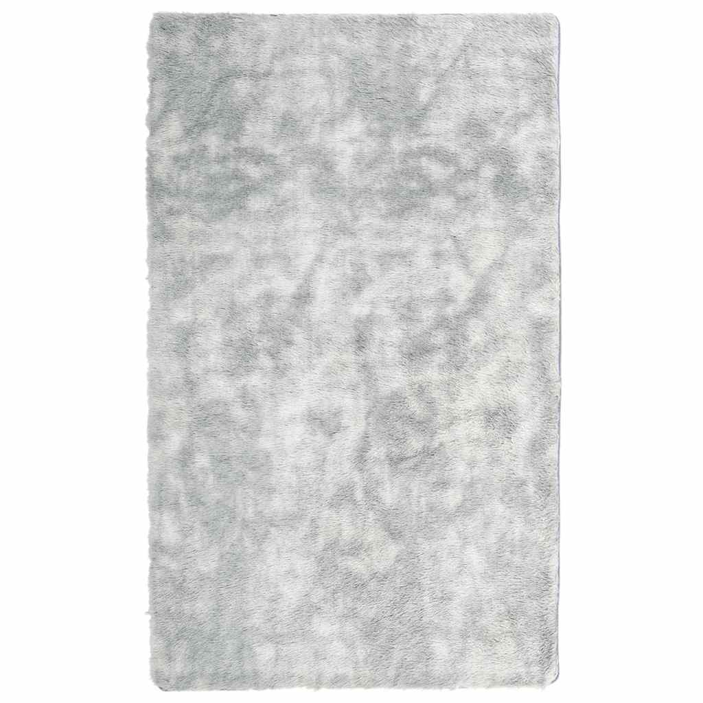 Tappeto Shaggy a Pelo Lungo NAVARRA Grigio Argento 80x150 cm