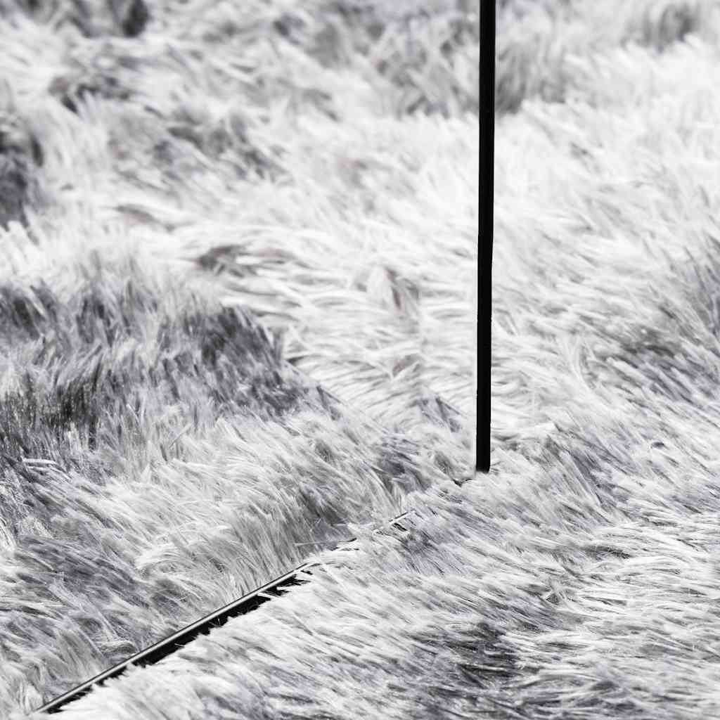 Tappeto Shaggy a Pelo Lungo NAVARRA Grigio Argento 80x150 cm