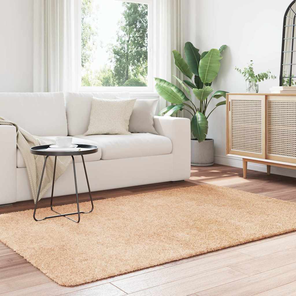Tappeto Shaggy a Pelo Lungo NAVARRA Beige 130x200 cm poliestere