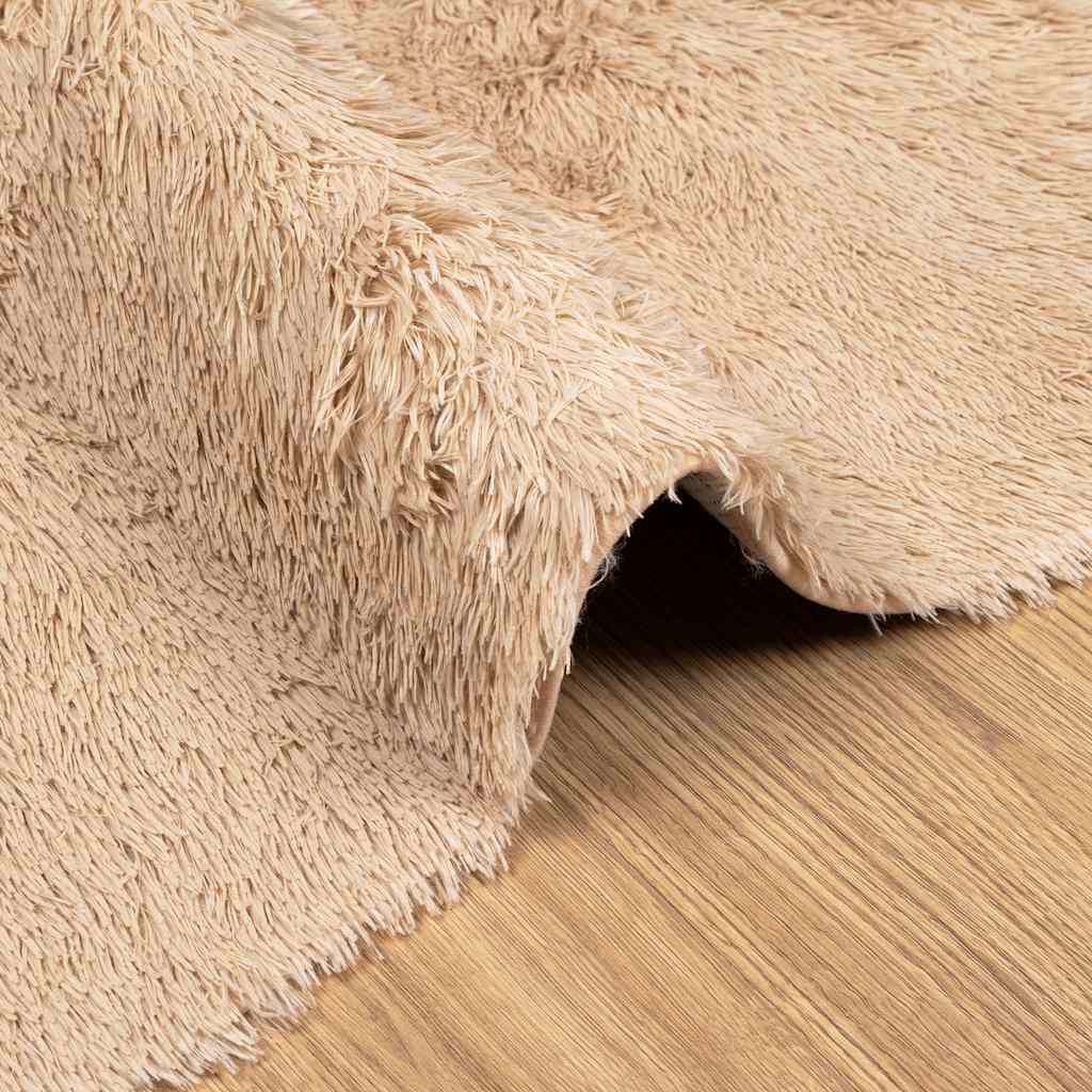 Tappeto Shaggy a Pelo Lungo NAVARRA Beige 130x200 cm poliestere
