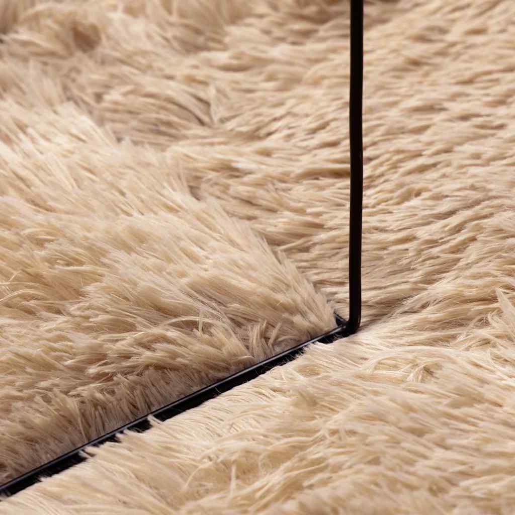 Tappeto Shaggy a Pelo Lungo NAVARRA Beige 130x200 cm poliestere