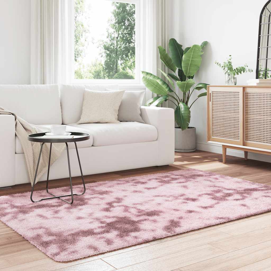 Tappeto Shaggy a Pelo Lungo NAVARRA Rosa Antico 130x200cm