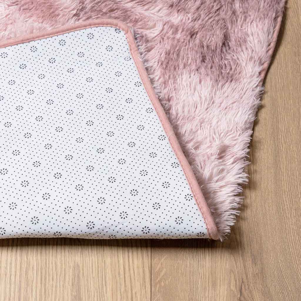 Tappeto Shaggy a Pelo Lungo NAVARRA Rosa Antico 130x200cm