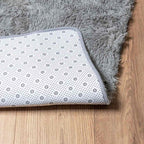 Tappeto Shaggy a Pelo Lungo NAVARRA Grigio Chiaro 130x200 cm