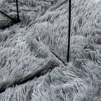 Tappeto Shaggy a Pelo Lungo NAVARRA Grigio Chiaro 130x200 cm