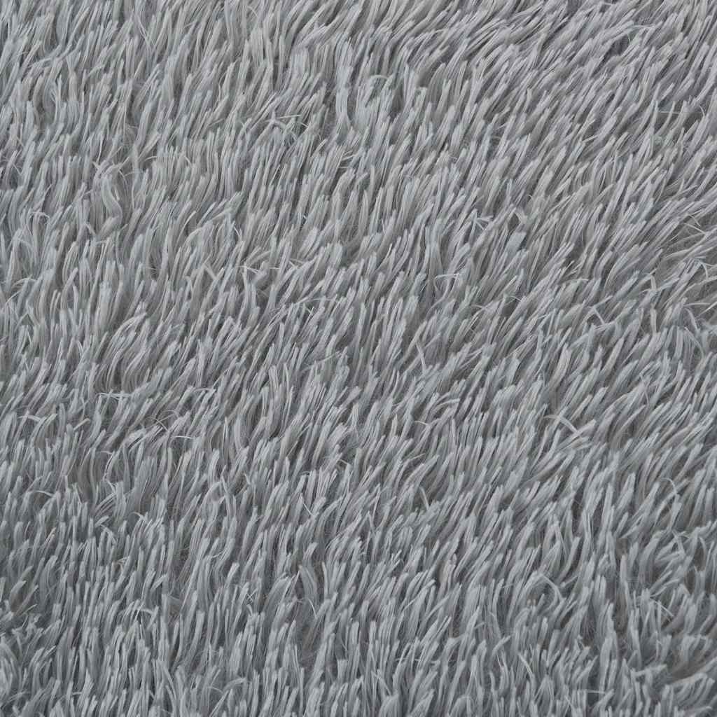 Tappeto Shaggy a Pelo Lungo NAVARRA Grigio Chiaro 130x200 cm