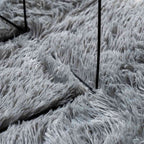 Tappeto Shaggy a Pelo Lungo NAVARRA Grigio Chiaro 240x340 cm