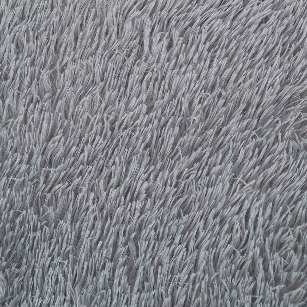 Tappeto Shaggy a Pelo Lungo NAVARRA Grigio Chiaro 240x340 cm