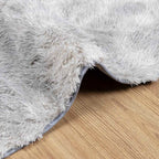 Tappeto Shaggy a Pelo Lungo NAVARRA Grigio Argento 240x340cm